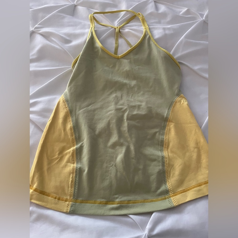 Lululemon yellow tank size 6